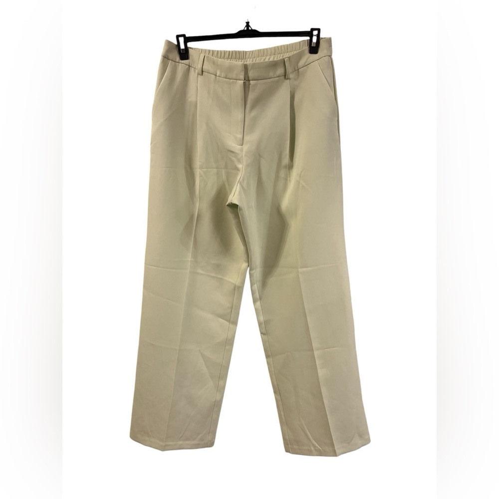 Light Pistachio Green Pleated Trousers
